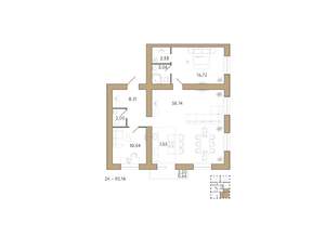 2-к квартира, вторичка, 90м2, 10/12 этаж